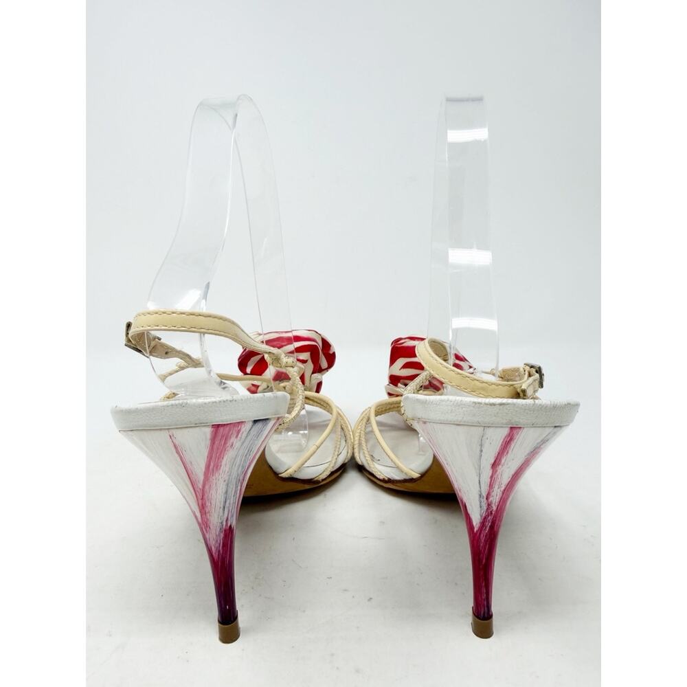 Giuseppe Zanotti Floral Rose Slingback Heels Womens Size EU 39 - Picture 4 of 10